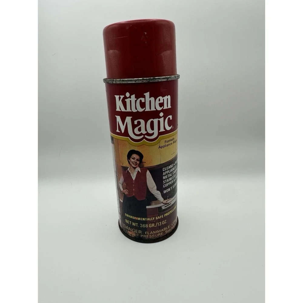 Vintage Kitchen Magic 13 oz Formica‎ Laminate Cleaner Polisher Full Cool